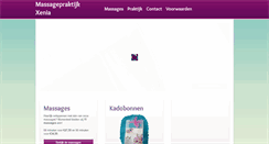 Desktop Screenshot of massagepraktijkxenia.nl
